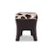 Baxton Studio Sally Patterned Faux Leather Upholstered Stool with Nailheads 119-6381 - alternate 2